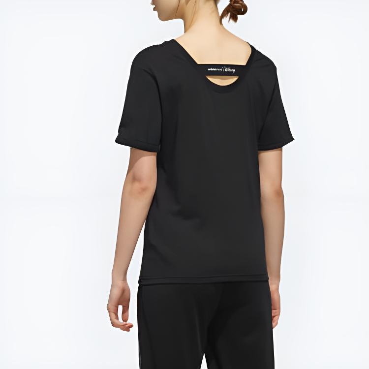 Adidas Neo Minnie Letter Print Breathable Short Sleeve T-Shirt Women Tops EI4554
