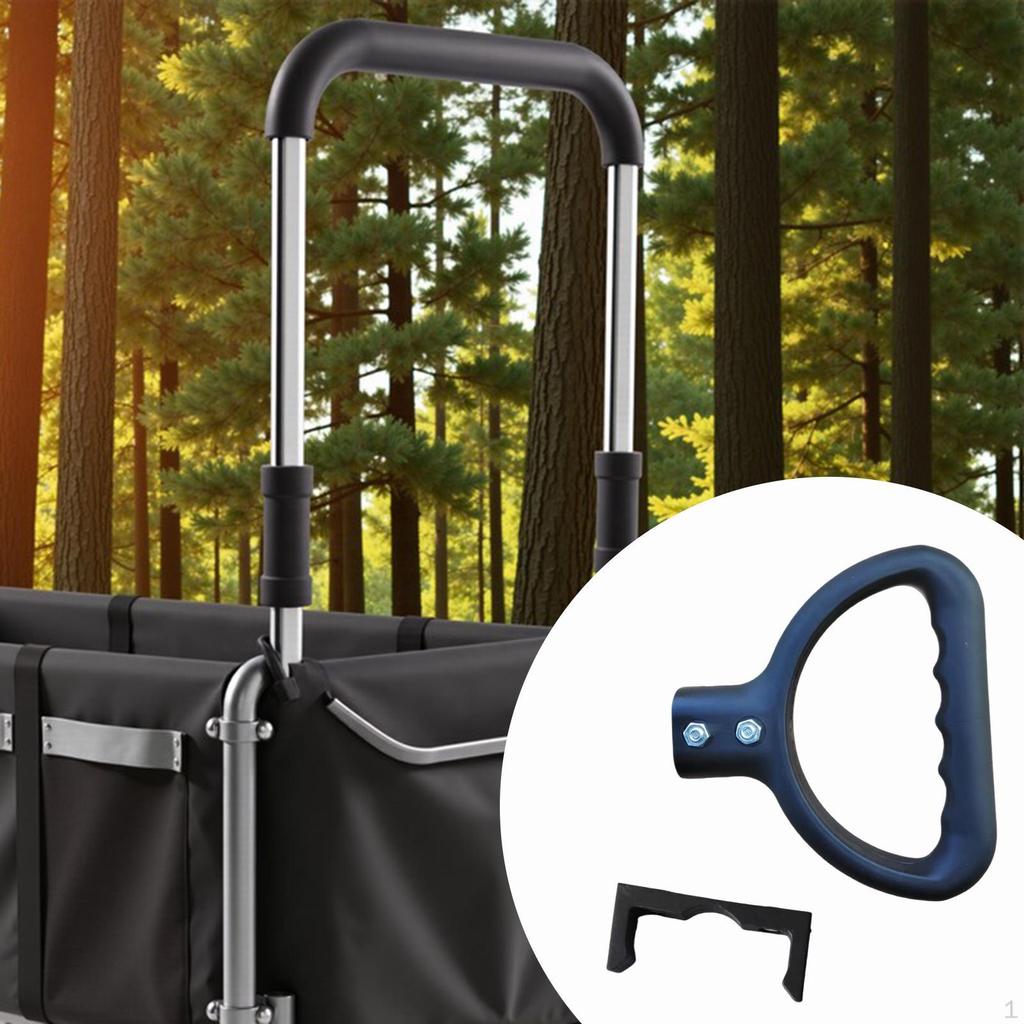 Folding Wagon Push Handle Replace Accessories Practical Trolley Spare Parts for Camping