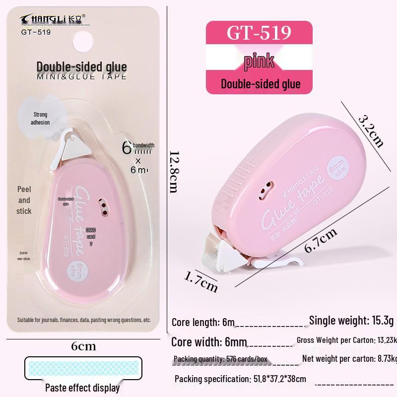 Longli Strong Dot Adhesive Removable Double-Sided Transparent Grid Tape for Scrapbooks