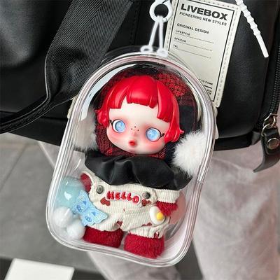 Borsa Passeggino SP Winter Sonata Labubu: Custodia Ita Protettiva per Bambola di Cotone da 15 cm