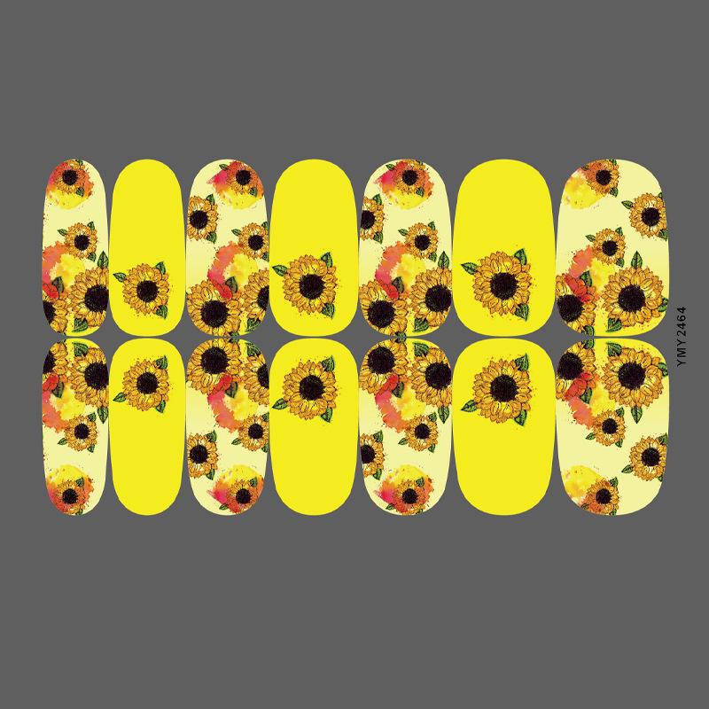 Flower Series Nail Art Stickers: Full Adhesive Set YMY2451-2465