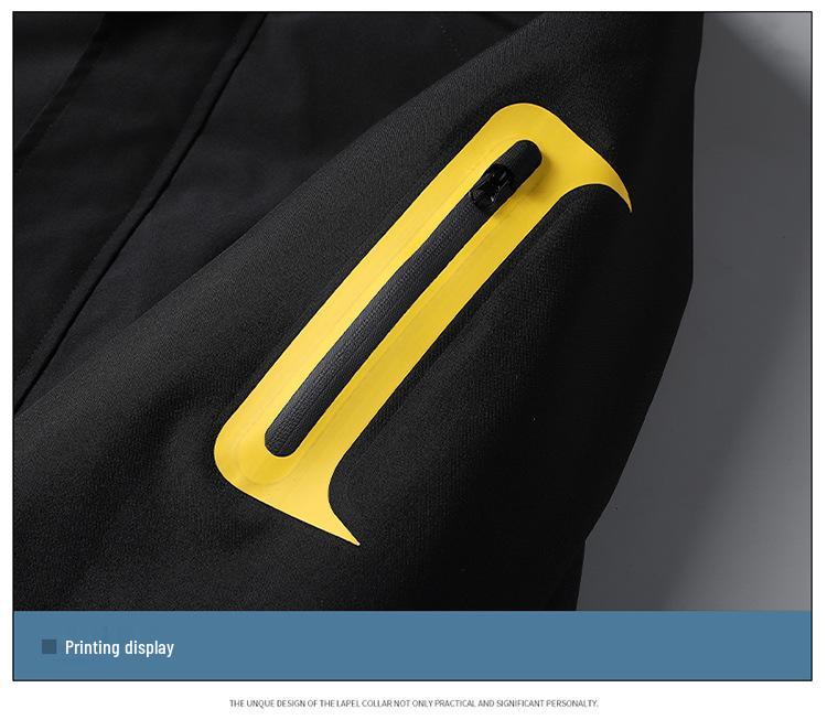 Tarnfarben-Windjacke für Herren & Damen: Wasserdichte, winddichte, einlagige Freizeitjacke für Bergsteigen im Frühling und Herbst.