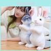 Adorable Realistic Plush Rabbit Doll For Easter Celebration Soft Cuddly Bunny Toy