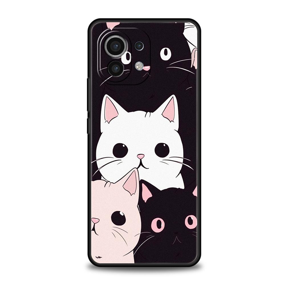 Cute Cat Phone Case For Xiaomi 15 14 13 12 Lite 14T 13T 12T Pro Poco X7 X6 X5 X4 X3 NFC F7 Ultra F6 Pro Soft Cover