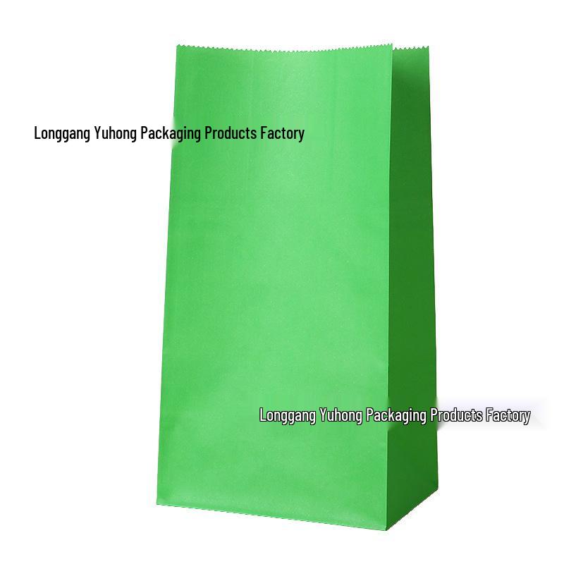 Handle-Free Colored Candy Kraft Paper Bags for Children's Gifts & Snack Storage