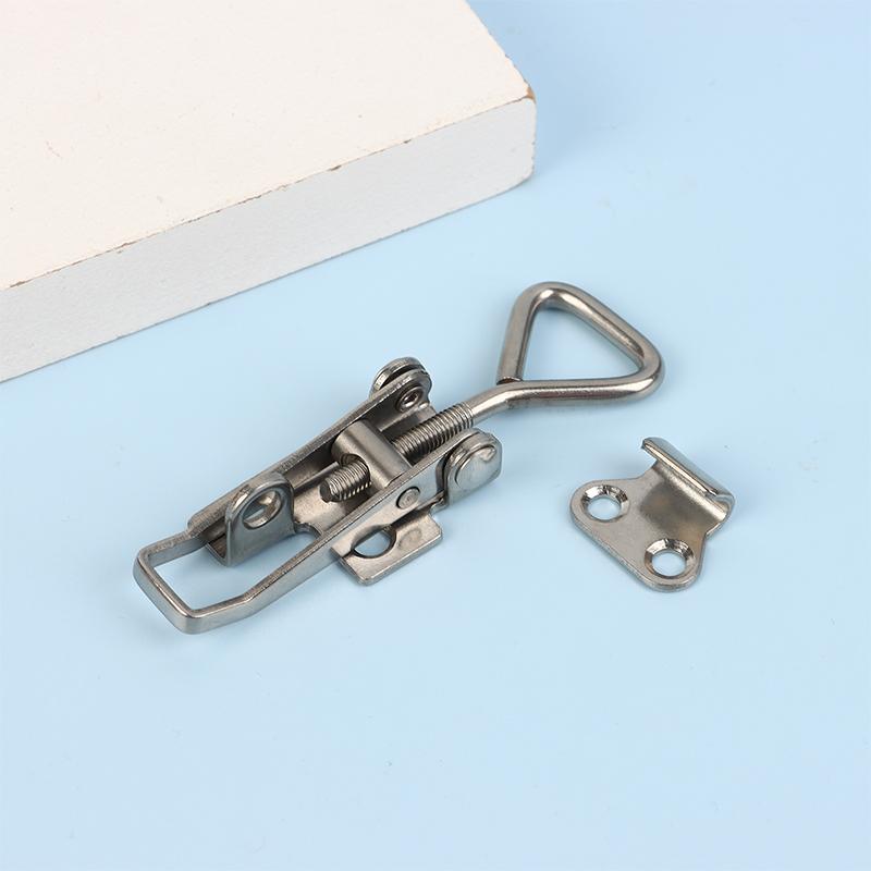 1Pc 304 Stainless Steel Boat Deck Clamp Hasp Lock Heavy Duty Fastener For Marine Locker Strong Anti Rust Construction