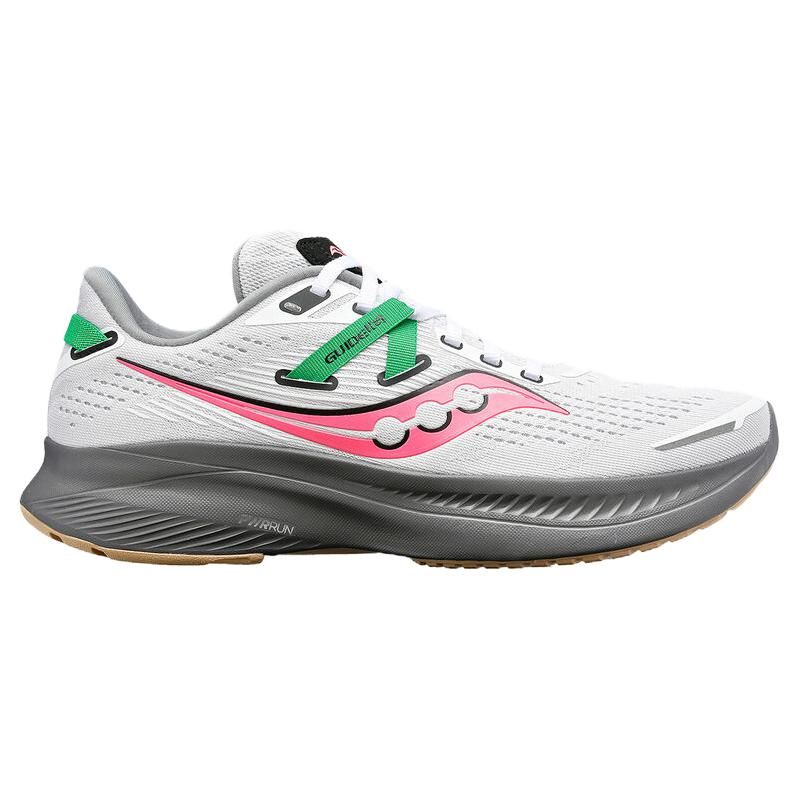 Saucony  Guide 16 White Pink Gravel Women Sneakers S10810-85