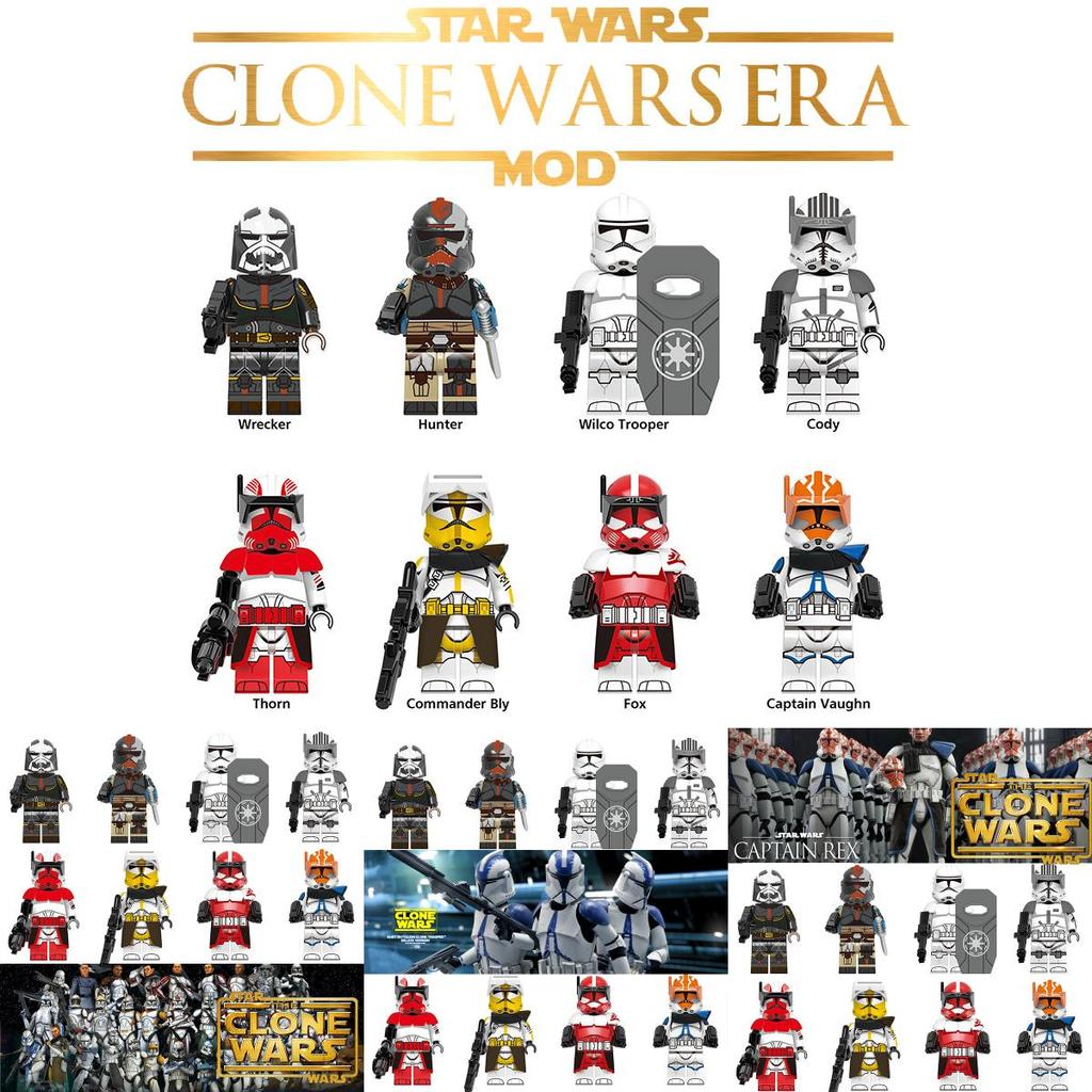 Xh G0117 Tv Movie Series Sci-fi Commander Building Block Toy In Bag Abs Plastic Material