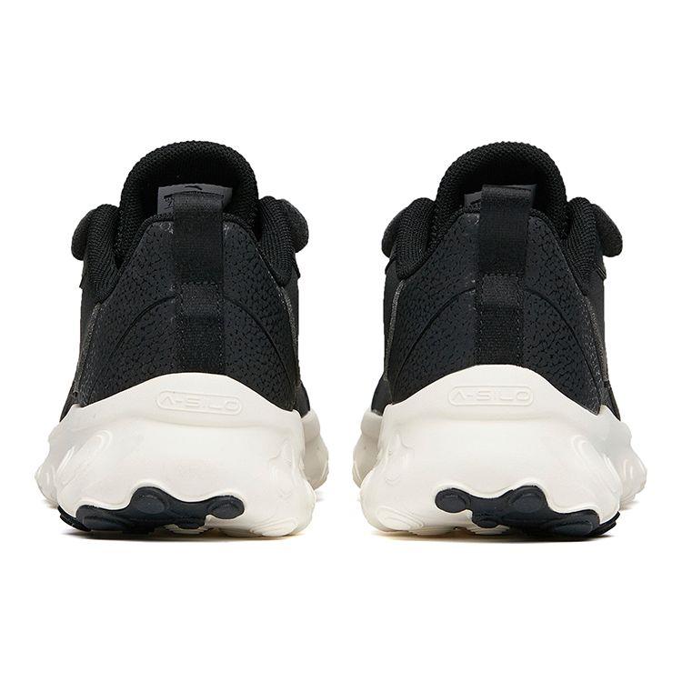 Anta Lightweight Breathable Low-Top Running Shoes Women sneaker Black Silver 122115582-8