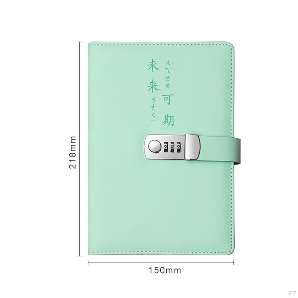 Confidential Notebook with Security Mechanism, Leather Journal Locked By Code
