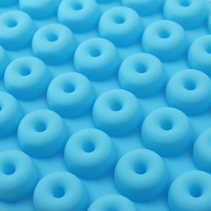 48 Cavity Mini Donut Silicone Mold DIY Handmade Dropper Mold Candy Pudding Chocolate Baking Cake Tool