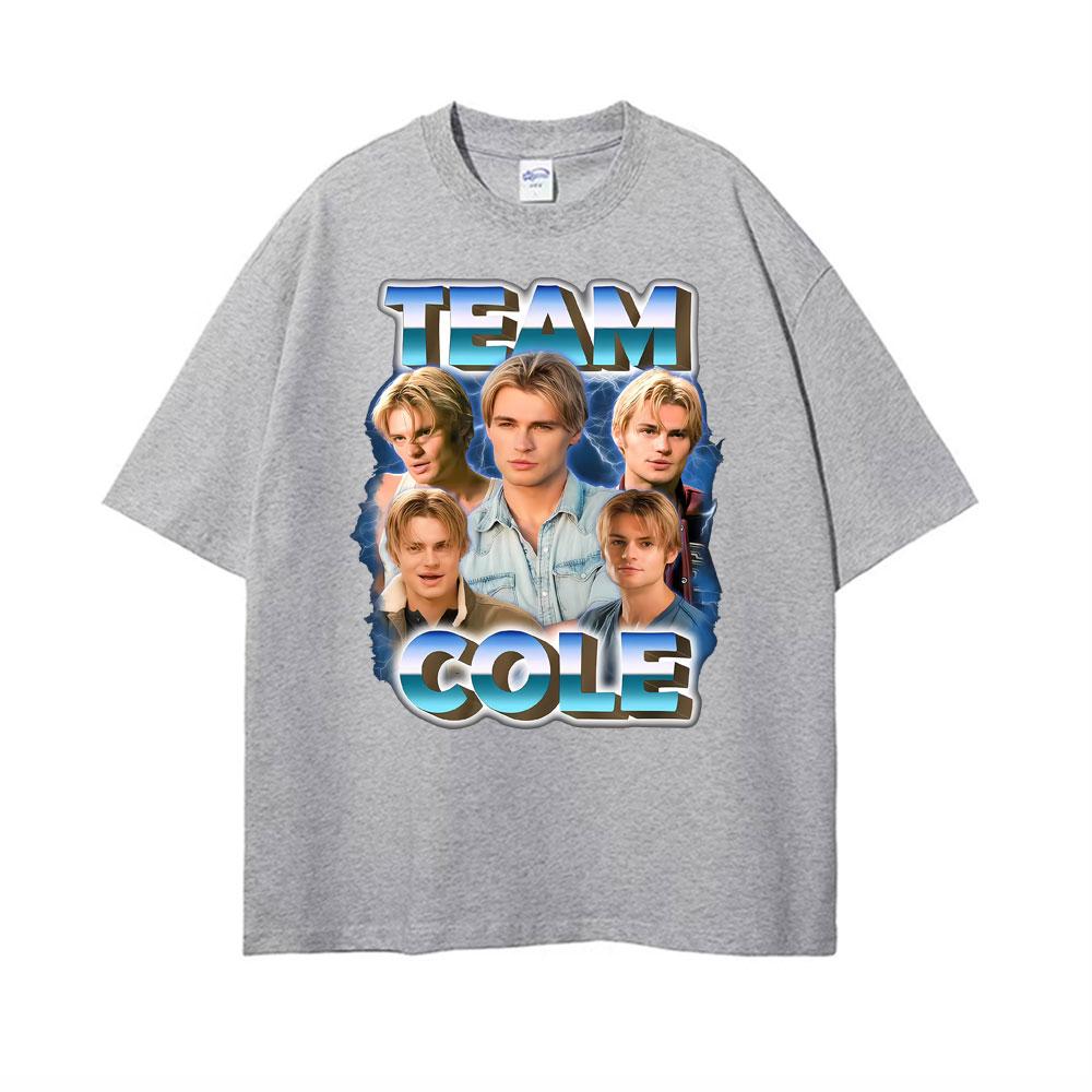 Team Cole Walter Magliette Grafiche Vintage Unisex Donna Moda 100% Cotone Maglietta Manica Corta Oversize Ampia Magliette Streetwear