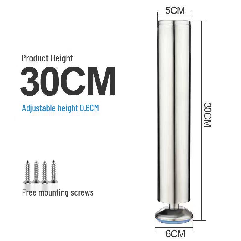 Adjustable Stainless Steel Furniture Legs for Tables, Cabinets, and Sofas