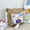 Large Capacity Women's Bag Tote Bag New Shoulder Bag Cartoon Sweet Messenger Bag Tutoring Bag