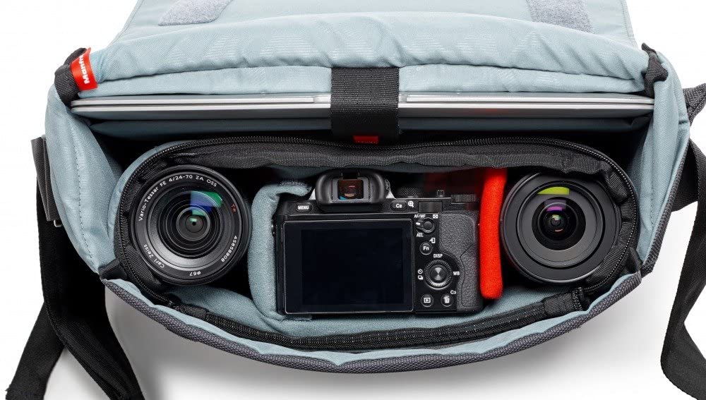 Manfrotto Messenger Bag Manhattan Collection 8.3L Speedy 10 12" PC Storage Tripod Mountable Rain Cover Included Water Repellent Material MB MN-M-SD-10