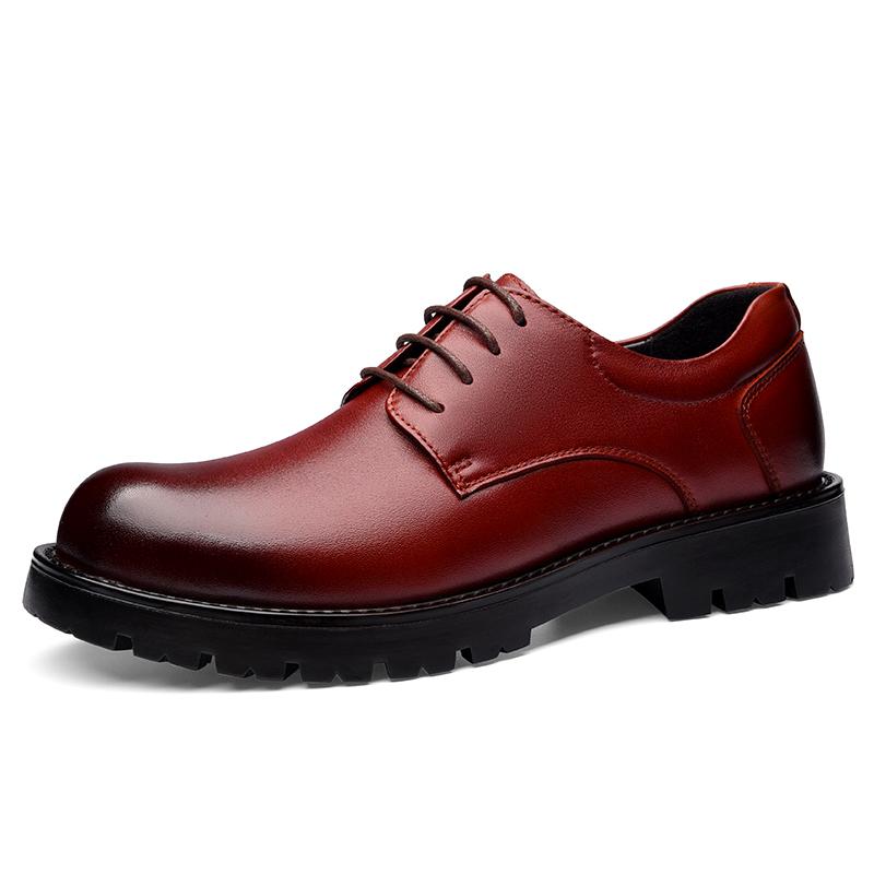 

Роскошные брендовые мужские деловые повседневные туфли, нескользящие оксфорды, натуральная кожа, на шнуровке, мужская официальная обувь, джентльменская обувь 46