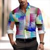 Snakeskin Graphic HD Pattern Soft Comfortable Shirt T-shirt Button Lapel Suit Colorful Retro Popular Fashion Men's T-shirt Top