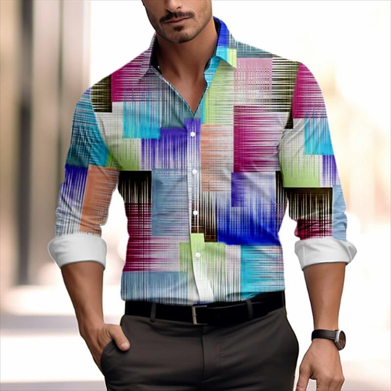 Snakeskin Graphic HD Pattern Soft Comfortable Shirt T-shirt Button Lapel Suit Colorful Retro Popular Fashion Men's T-shirt Top
