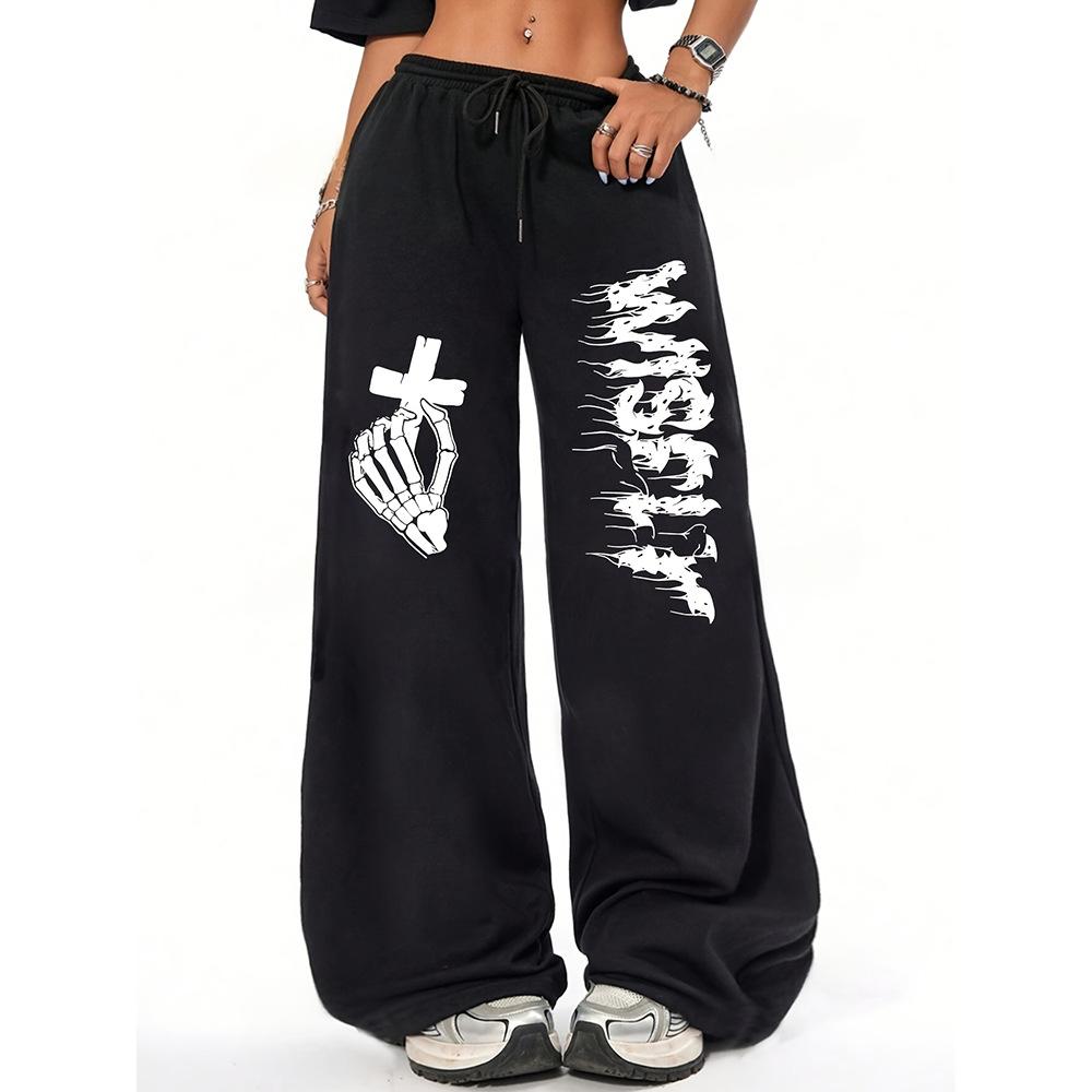 High Street Hip Hop Trend Casual Pants Men's Summer New Loose Niche Straight Versatile Long Pants