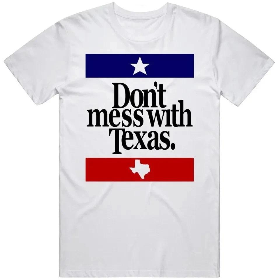 New Men s Don t Mess With Texas Print T shirt Casual Short Sleeve S
