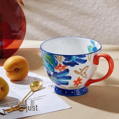 JOYYE Underglaze Ceramic Mug with Spoon