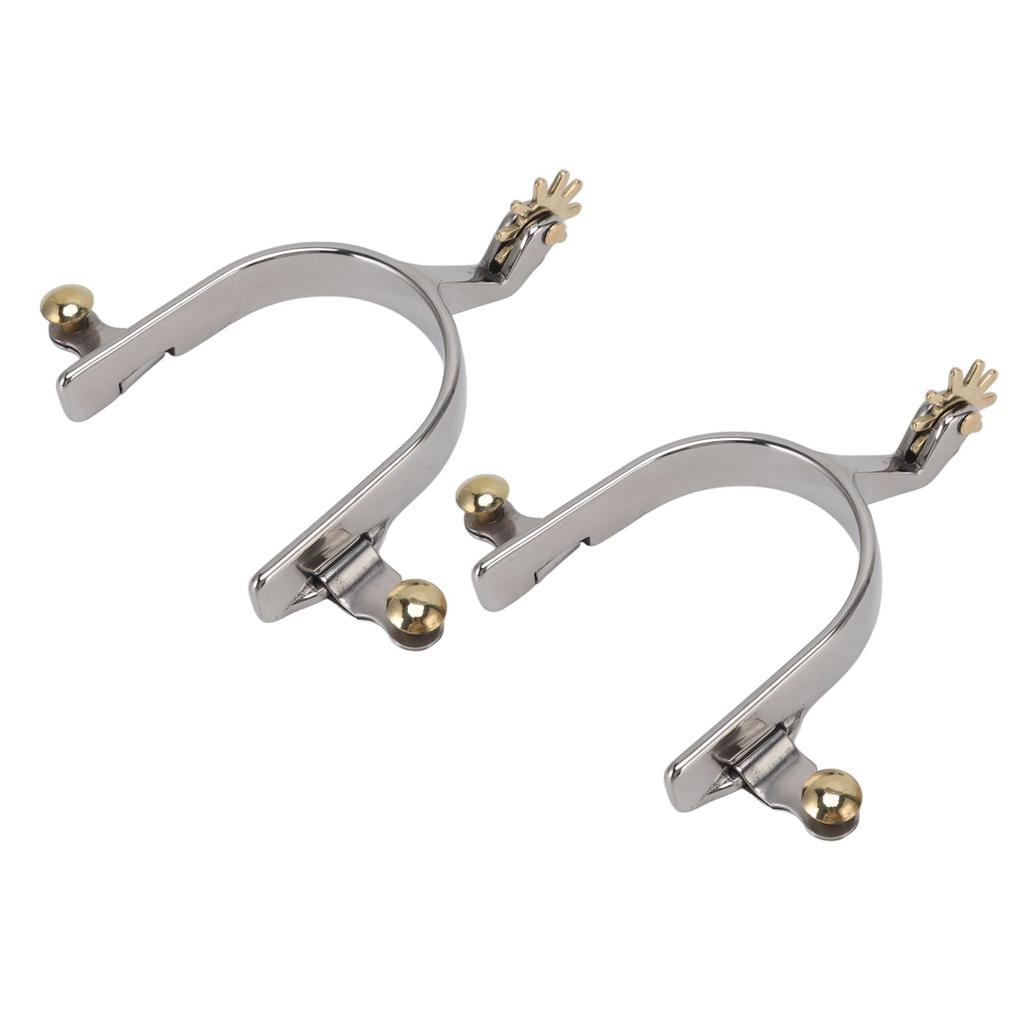 1 pár koňských ostruh z nerezové oceli, vynikající kovbojské jezdecké boty ostruhy pro výcvik koní