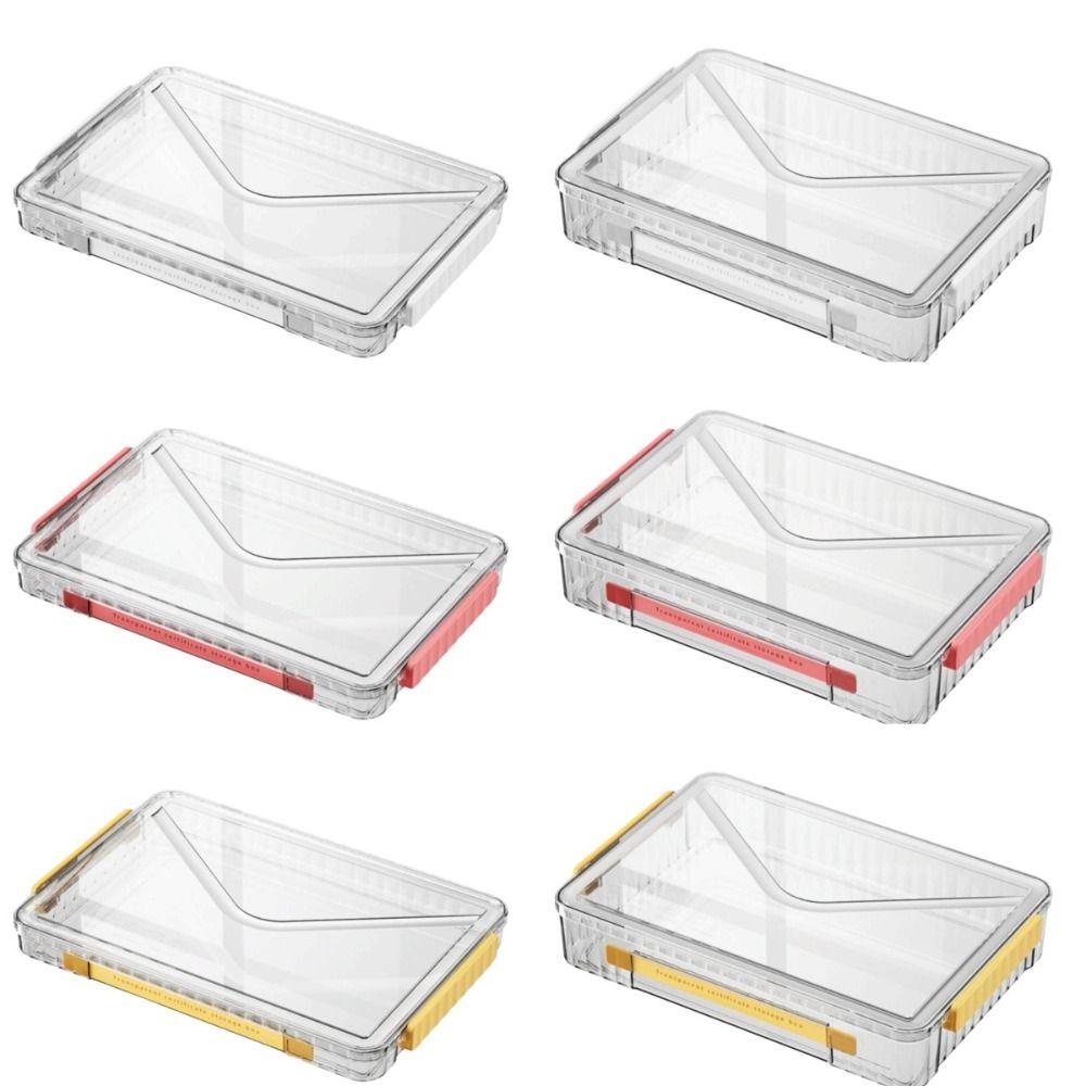 a4 File Document Organizer Transparent Card Holder Case Desktop Paper Storage Box  Projects