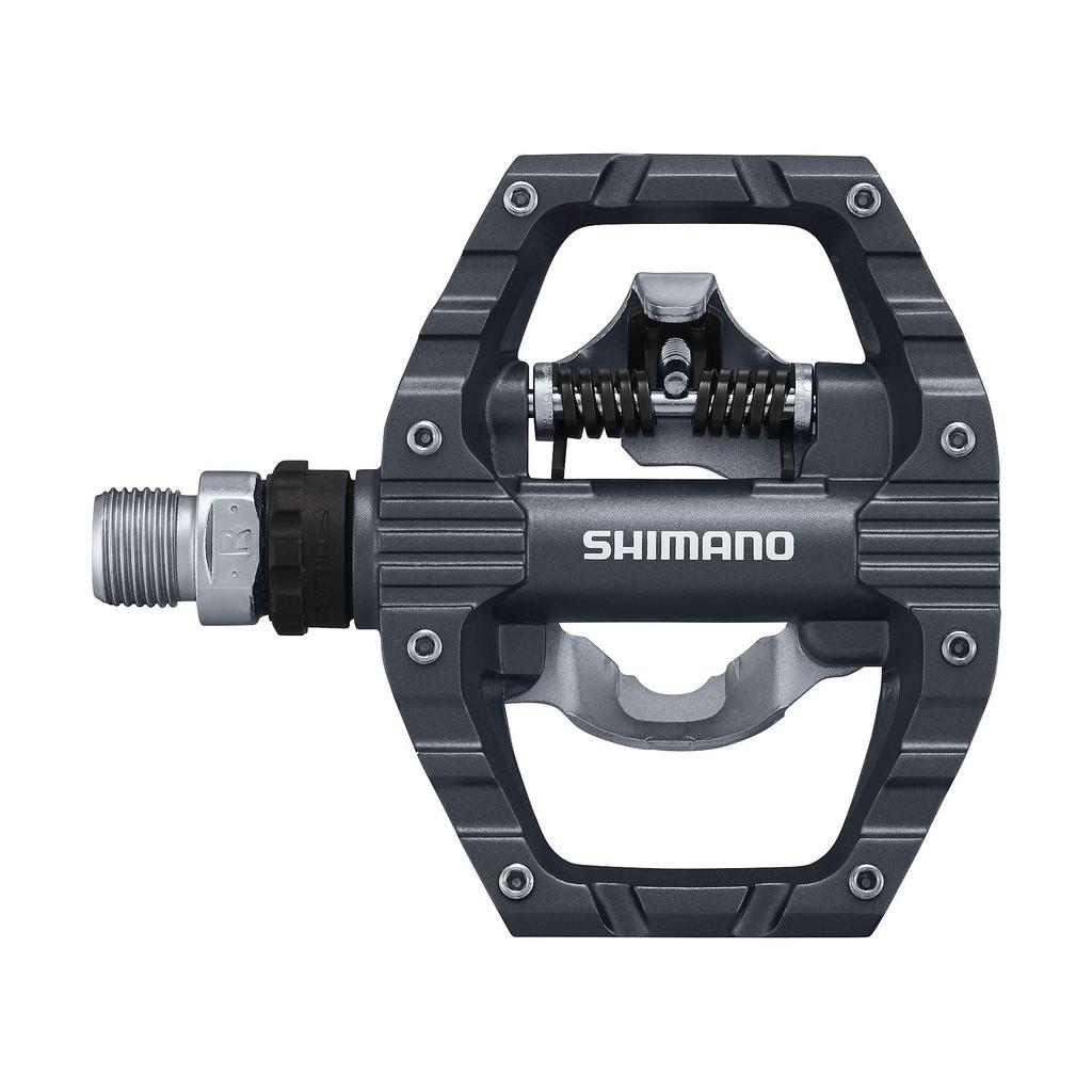 Pedales Shimano Trekking Un lado pedales de clip Negro PD-EH500 (SPD) - SPD/Uno plano, SM-SH56 incluido,