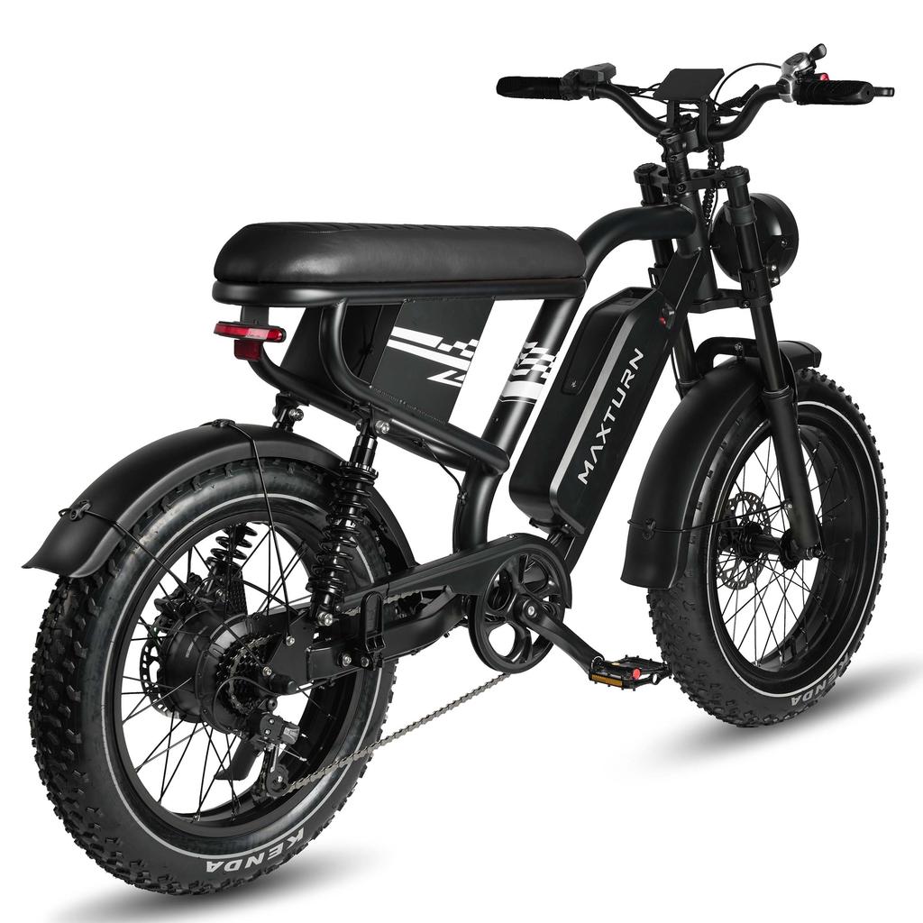 MAXTURN MX10 es una bicicleta eléctrica urbana de 500 W equipada con ruedas de 20 pulgadas, que ofrece una autonomía máxima de hasta 70 kilómetros.