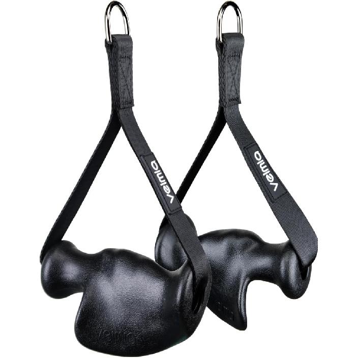 Ergonomic Gym Handles, Double D Row Handles, Cable Machine Handles for T-Row, Pullers, Resistance Bands, Gym Handles for Cables, Strength Trainers