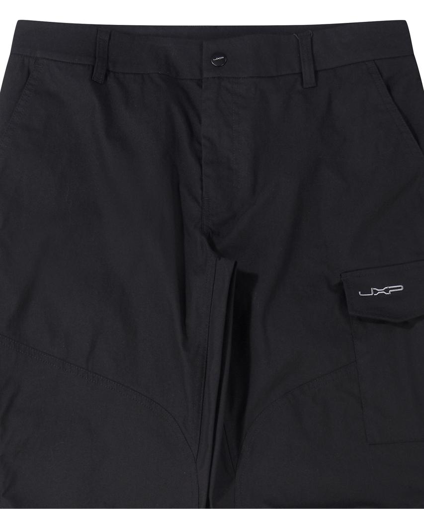 Jeiegseupi Stretch Woven Baggy Pants (Jr1Ptu771Bk)