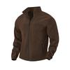 Men's Color Outdoor Zipper Stand Collar Jacket Casual Sports Plush Jacket