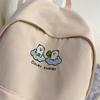 Large Capacity Backpack Student Lightweight Schoolbag Cartoon Embroidery Backpack