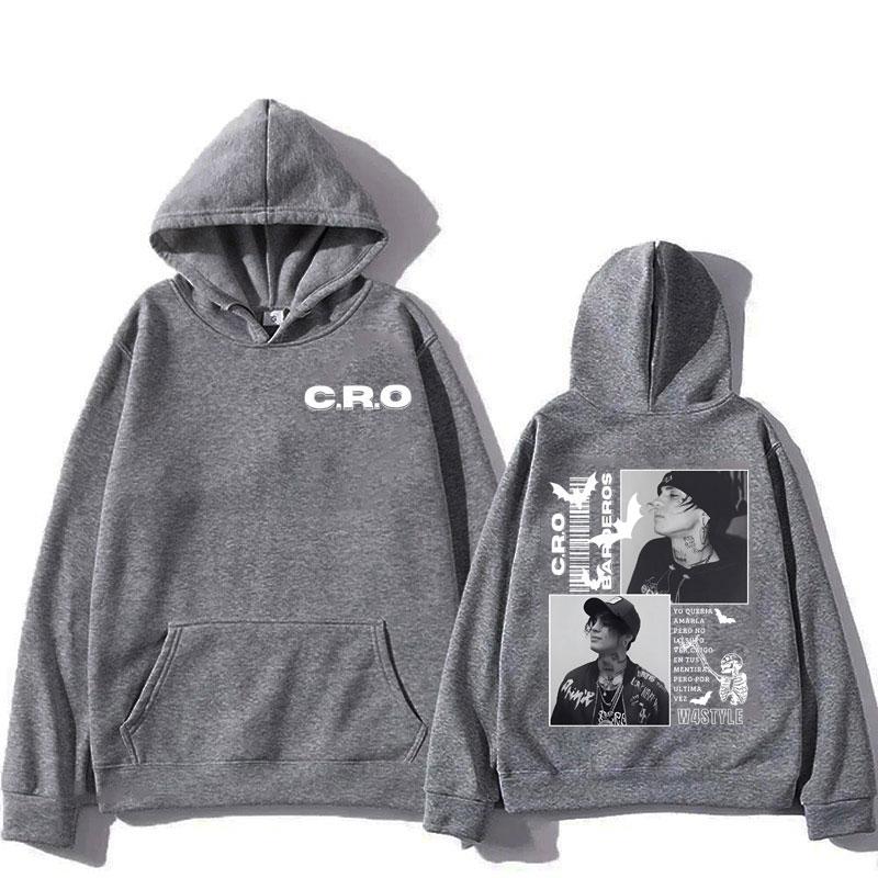 

C.R.O.Era Trap Tour 2025 Модний худі для чоловіків і жінок, хіп-хоп пуловер оверсайз з довгим рукавом, готичний панк, осінь-зима, спортивний одяг 2XL