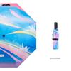 Cartoon Student Automatic Umbrella Dual-Use Three Foldable Men and Women Double Sun Protection Sun Umbrella Black Glue UV Protection