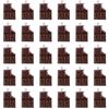 30PCS DIY Resin Simulation Food Charms Brown Fake Chocolate Shape Pendant Charms Cartoon Took a Bite of for Earring