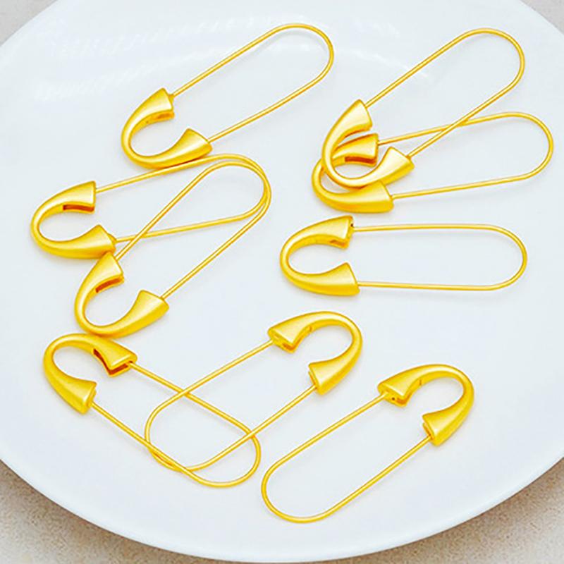 5/10 ks Zlatá kovová zavírací špendlík Pevný s očkem Pro brože Šperky Řemesla Oblečení Doplňky Špendlíky Špendlíkovky