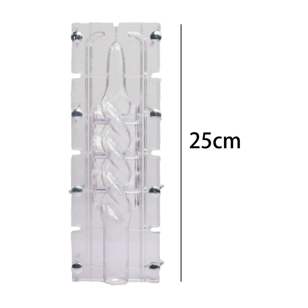 Durable Plastic Silicone Candle Mold Tall Taper Design for Resin Candles Making Tools and Festive Home Décor