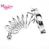 Metal Penis Massager Cock Ring Toys Sexualeed Chastity Lock Cage Body