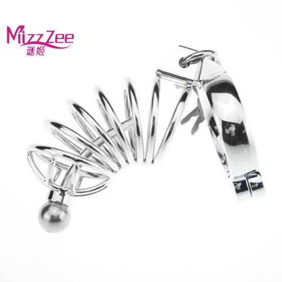 Metal Penis Massager Cock Ring Toys Sexualeed Chastity Lock Cage Body