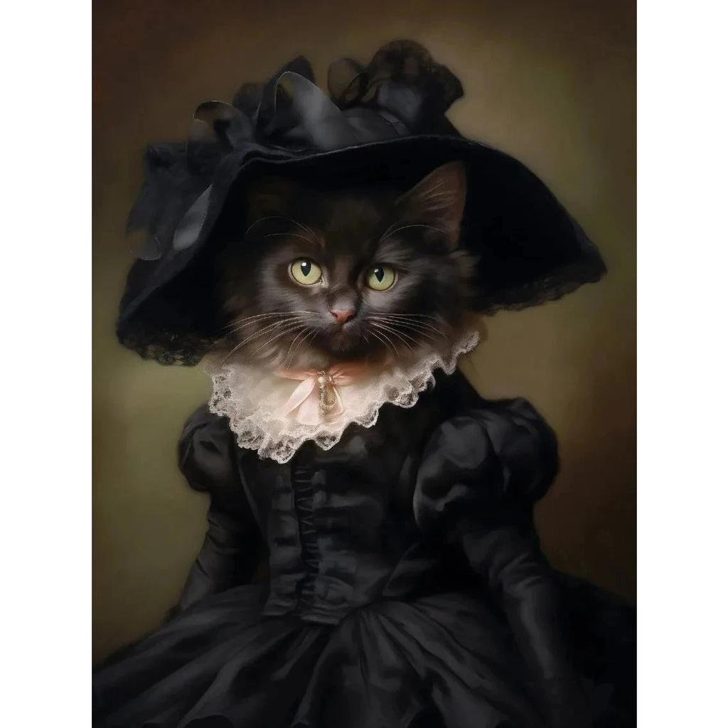 Vintage Palace Aristocrat Gorgeous Costume Animal Tiger Lion Deer Art Poster Canvas Paintings Wall Art Pictures Home Room Decor