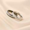 Full Tianxing River Titanium Ring Female Zircon Couple To Niche Ring
