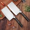 7 Inch Chinese Chef Knife Welding Aogami Steel Blade Slicing Vegetables Cleaver Meat Professional Kitchen Knives Ebony Handle