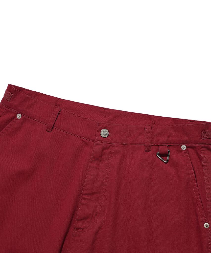 ISTKUNST Washed Cargo Wide Pants_Red(Ik2Esmpa10A)