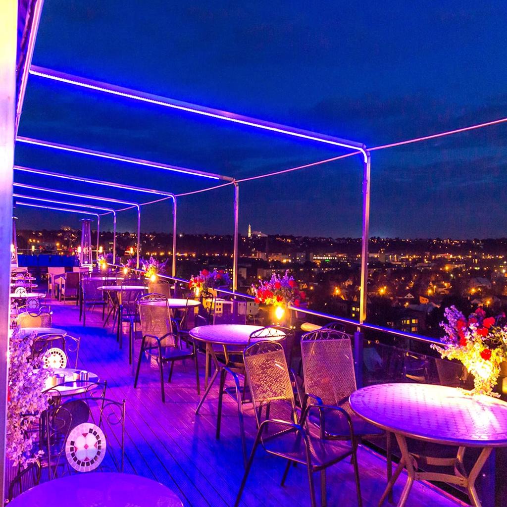 Neon Light, App Controlled, RGB High Brightness, 15M EL Fluorescent Tube, IP68 Waterproof, Cuttable, Dimmable, Color Adjustable, DIY Compatible, for