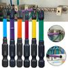 6pcs Cross Screwdriver Bits Set, FPH1/2/3 & FPZ1/2/3, 65mm, High Hardness, for Electric & Manual Screwdriver