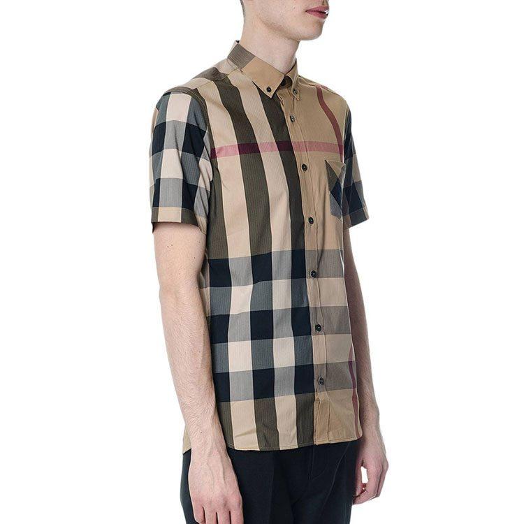 Burberry Shirts Men's Camel Moderate Other 40458371