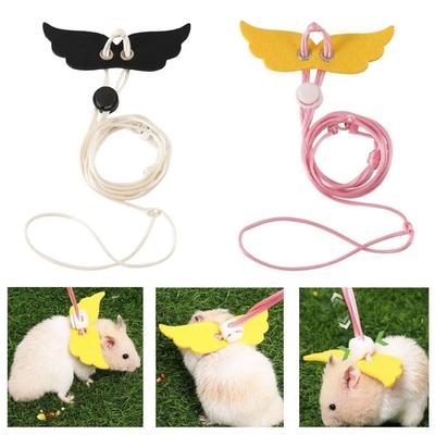Anti-lost Small Pet Harness Adjustable Strap Safety Buckle Guinea Pig Leash Washable Escape-Proof Hamsters Harness Walk
