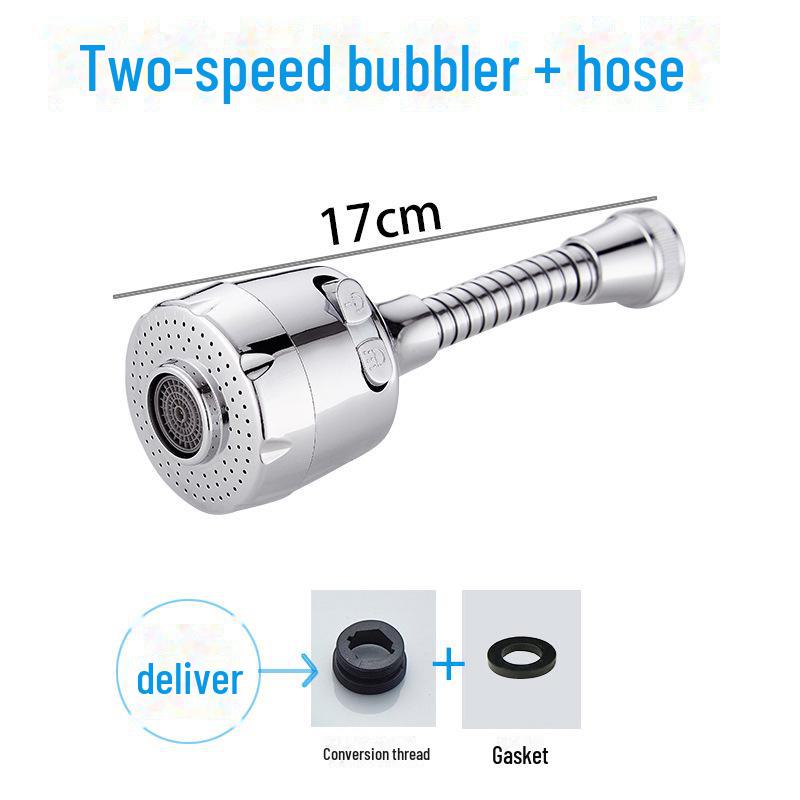 

Двухскоростной аэратор для кухонного крана с защитой от брызг для мытья овощей