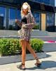 Women's Plus Size Summer Casual Print Two-Piece Set: Top and Shorts